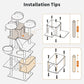 Made4Pets Tall Cat Tree, 80" Cat Tree Tower for Indoor Cats Large Adult, Modern Cat Tower with Scratching Post, Cozy Hammock, 3 Perches and 2 Condos, Sturdy and Fluffy, Dark Gray
