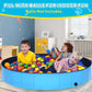 Foldable Dog Pool - 79" x 12" Anti-Slip Portable Dog Swimming Pool, Hard Plastic Collapsible Kiddie Pool for Outdoor and Indoor for Pets Dogs Cats and Kids