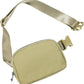 ODODOS Unisex Mini Belt Bag with Adjustable Strap Small Fanny Pack for Workout Running Traveling Hiking, Khaki Green