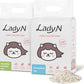 Lady N Pellet Tofu Cat Litter, Strong Clumping, Dust-Free Low-Track Water-Soluble, Natural Ingredients, Enviro-probiotic and Activated Carbon for Odor Control 18lb Yosemite Woody Scent + Unscented