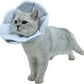 Soft Cat Recovery Collar,Adjustable Dog Cat Cone,Dog Protective Cone Collar After Surgery,for Cats and Small Dogs,Medium,Blue