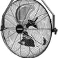 KEN BROWN 18 Inch Industrial Wall Mount Fan, 4300 CFM Metal Heavy Duty Fan, 3-Speeds High Velocity Oscillating Fans for Patios, Shop, Greenhouse, Garage, Commercial, Gazebo