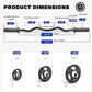LIONSCOOL Premium 4ft/4.9ft/6ft Barbell for Strength Training and Olympic Weightlifting, 2 Inch Bar for Squats, Curls, Deadlifts, Presses, Hip Thrusts, 350lbs/500lbs/700lbs Weight Capacity