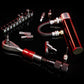 Bike Repair Tool Kit with Mini Pump & 10 Magnetic Bits - Alloy Multitool for Bicycle, MTB, Road Cycling - Portable Multifunction Tool Set Include Tire Inflator for Presta/Schrader Valves