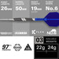 TARGET Darts 975 Ultra Marine 97.5% Tungsten Steel Tip Darts Set - Swiss Point Darts with K-Flex Integrated Flight and Shaft – Includes Dart Takoma Wallet, SP Tool, Dart Tips