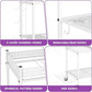 Yoga Mat Storage Rack, Home Gym Storage Rack, VOPEAK Workout Storage for Yoga Mat, Foam Roller, Equipment Gym Storage for Home Exercise and Fitness Gear (Metal)