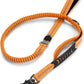 Heavy Duty Dog Leash, 4-6FT Shock Absorbing Dog Leashes with Traffic Handle and Comfortable Padded Handles, Advanced Easy Metal Clip, No Pull Reflective Leash for Medium Large Dogs That Pull (Orange)