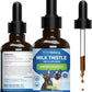 Milk Thistle for Cats - Milk Thistle Liver Detox Support, Organic Herb - Pet Wellbeing Vet-Formulated Holistic Supplement - 2oz (59 ml)