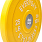 2-Inch Olympic Bumper Plates, Perfect Weight Plates for Weightlifting and Strength Training, Multiple Weights Available