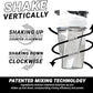 HELIMIX 1.5 Vortex Blender Shaker Bottle Holds Upto 20oz | No Blending Ball or Whisk | USA Made | Portable Pre Workout Whey Protein Drink Shaker Cup | Mixes Cocktails Smoothies Shakes | Top Rack Safe