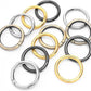 12 Pack 1-1/4Inch Assorted Round Carabiner Snap Clip, Metal Keychain Ring, Spring O Rings for Replacement Purse Strap, Paracord Lanyard Clips, Pet Collar, Keychain Rings Hardware DIY Crafts Making