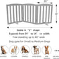 ZJSF Foldable Freestanding Indoor Dog Gate for House Wood Long Pet Gates Dog Fence for Stairs Puppy Gates for Hallways, Puppy Gate,Support Feet Included, Grey, 24 "Height-3 Panels