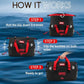 Waterproof Duffel Bag - Motorcycle Dry Bag Tail Bag with Large Storage Space, Waterproof Luggage Duffle Bags with Outer Mesh Zipper Pocket for Camping, Kayaking, Fishing & Traveling