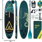Inflatable Stand Up Paddle Board 11' x 35'' x 6'' Wide Stable Design,SUP Paddleboard Capacity 430lb for Adults Youth 120L Backpack,Carrying Strap,Double Action Pump,Waterproof Bag