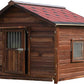 Extra Large Dog House Outdoor Made of Solid Pine Wood, Warm Doghouse, Dog House with Elevated Floor for Large Dogs, (Wood, 3XL)