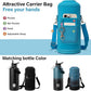 Insulated Water Bottle | Thickened Stainless Steel for Gym and Hiking with Straw, Carrier Bag, Handle Strap | BPA-Free 87 oz