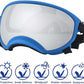Winproof Large Dog Sunglasses with Adjustable Strap, UV Protection, Soft Goggles for Medium-Large Dogs