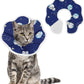 Cobee Soft Cat Cone Collar, Protective Cute Small Cat Recovery Collar Adjustable Fasteners Collars for Kittens Cats E-Collars After Surgery Wound Healing, Fit 6.3"-9" Neck Circumference(Constellation)