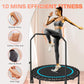 BCAN 40"/48" Rebounder Trampoline for Adult, 450/550LBS Fitness Trampoline with Bungees, Adjustable Handle, Stable & Quiet, Indoor Outdoor, Whole-Body Workout & Relaxation at Home for Women/Men