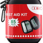 I GO 85 Pieces Hard Shell Mini Compact First Aid Kit, Small Personal Emergency Survival Kit for Travel Hiking Camping Backpacking Hunting Marine Car
