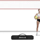BAGAIL Volleyball Net, 12ft/20ft Portable Volleyball Net for Backyard - Adjustable Height, Heavy-Duty Frame, Freestanding Design - Portable Outdoor/Indoor Volleyball Set with Carry Bag