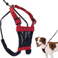 Sporn No Pull Dog Harness for Medium-Sized Dog - Red Mesh, Durable Nylon, Breathable, Adjustable, Lightly Padded, Soft & Easy, Heavy Duty Body Halter Harness for Medium Size Breeds