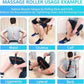 Muscle Roller Stick, Yoga Massage Roller Bar Fitness Beauty Tool for Athletes Relief Leg Back Pain (Black)