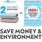 Paw Inspired Round Washable Pee Pads for Dogs (2 Pack), Reusable Puppy Pads for Potty Training, Whelping, Waterproof Mat, Leakproof, Non-Slip Liners (29 Inch, Pack of 2)