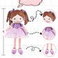 Soft Baby Doll Toys (16''), My First Baby Rag Doll for 1 Year-Old Girl Birthday Gift, Christmas Plush Toys Gift for Toddler Kids Infants-Daydream-Princess-Coral-Violet