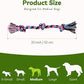 SHARLOVY Dog Rope Toy for for Medium Dogs, Durable Cotton Dog Chew Toys for Aggressive Chewers, Interactive Tug of War Dog Toys for Medium to Large Breed