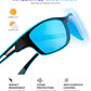 KALIYADI Polarized Sunglasses for Men, Sports Sun Glasses for Driving Cycling Fishing with UV protection