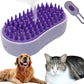 Cat Steam Brush, Helps Reduce Cat Hair, Easy Cleaning Top, Steam Brush with Silicone Massage Bristles for Cats or Dogs, Best for Long-haired Cats or Dogs (Purple)