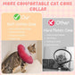 BRKURLEG Cat Cone Collar Soft, Cute Cat Recovery Cones, Soft Protective Pet Neck Cone, Adjustable Kitten Cones to Stop Licking, Pet Anti-Lick Wound Healing Elizabethan Collar, Pink, L