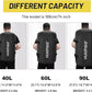 40L/60L/90L Large Waterproof Duffle Bag Backpack for Men, Mens Duffel Backpack Bags for Traveling, Heavy Duty (Black, 40L)