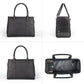 Fashion Pet Carrier Dog Purse Cat Bag Soft-Sided Carriers Travel Airline Approved, Stylish Leather Tote Handbag for Small Animal Puppy Kitten (Black)