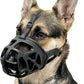 BARKLESS Dog Muzzle, Basket Muzzle for Biting, Chewing and Scavenging, Humane Cage Mouth Cover, Perfect for Grooming and Training Small, Medium, Large Aggressive Reactive Dogs (XS, Black)