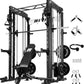 RitFit M1 & M1 Pro Smith Machine with Cable Crossover System, Multi-Function Squat Rack Power Cage for Home Gym, Power Rack and Packages