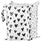 Tiny Twinkle Mess-Proof Waterproof Wet Dry Bag | 2-Pack Reusable Wet Bags for Swimsuits & Baby Clothes | Leakproof Wet Bag for Travel & Diaper Changes for Baby (Black, White)