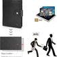 Polare Luxury RFID Blocking Leather Passport Holder Travel Wallet For Men and Women (Black(Snap Version))
