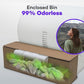 (Upgraded) Popur X5 Self Cleaning Cat Litter Box - Unique Open Top Split System - Automatic Litter Scooping Robot, Odor-Seal, 24 Inch Tray, 30-Day Capacity, 33 lbs. Load, 99% Leakproof (Cardboard Bin)