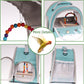 Portable Parrot Travel Cage Carrier with Small Swing Toy&Cage Colorful Toys Set Small Bird Parakeet Bag with Standing Perch Bird Carry Transport Bag (Green, Carreir/Swing)