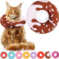 Cat Cone Collar Soft, Cat Recovery Collar for Wound Healing Cute Cat Adjustable Cat Cones to Stop Licking Comfortable Lightweight Neck Elizabethan Collars for Cats Purple