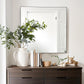 36x36 Inch Black Bathroom Mirror for Wall, Aluminum Frame Rectangle Rectangular Vanity Mirror, Modern Large for Bedroom, Living Room, Horizontal or Vertical