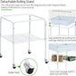 Yaheetech Play Open Top Parrot Bird Cages for Sun Parakeet Cockatiel Green Cheek Conure Lovebird w/Detachable Rolling Stand, White