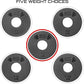 Micro Gainz Standard 1-Inch Center Hole Weight Plates, Set of 2 Black Fractional Plates Choose Set (.25LB-1.25LB), Designed for Standard 1-inch Barbells & Dumbbells, Made In USA