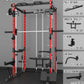 Eonfit E3 Smith Machine with 360°Rotating Arm for Home Gym Equipment, Multi-Function Power Cage Squat Rack with Cable Crossover LAT Pulldown Pulley System All in One