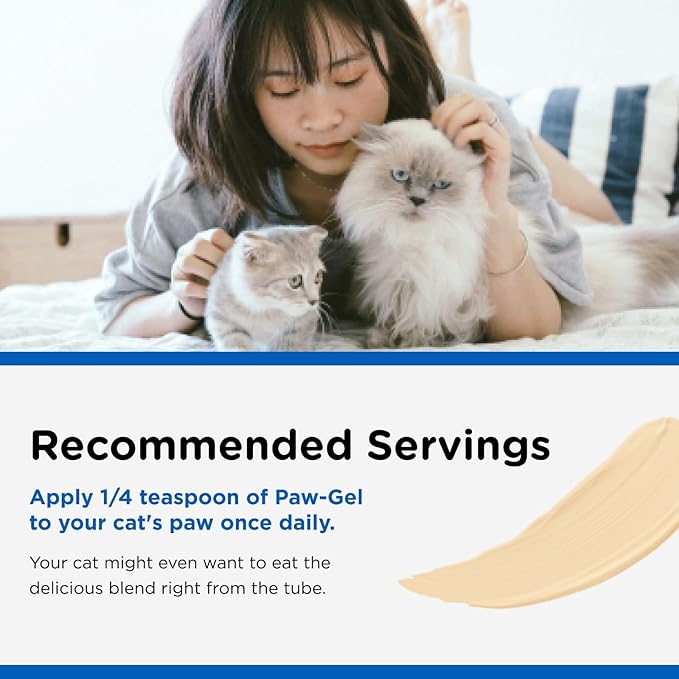 Nutri-Vet Multi-Vite Paw Gel for Cats, Daily Vitamin, Kitten Supplies, Immune Support, Cat Vitamin, Potent Antioxidants, Senior Feline Supplements, 3 oz