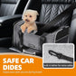 Top Loading Medium Cat Carrier with Privacy Curtain, Delta Approved TSA Pet Travel Crate Suitcase Luggage Sleeve, Soft-Sided Dog Kennel Bag 18x11x11 United Airline Approved Under Seat Grey