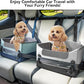 A4Pet Dog Car Seats for Small Dogs, Booster Car Seat with Patent Buckles & Clip-On Safety Leash, Pet Seat for Puppy Small Dogs Cats Under 25 Lbs, Grey