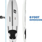 FLOWBOARD Surfboard Softboard Foam - Include (3) Fins 6’ Foot Leash and (2) Wood Stringers Inside Board Availalable in 6' and 7' Short Board and 8' Longboard